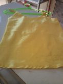 bLusinha amarela de cetim P e M